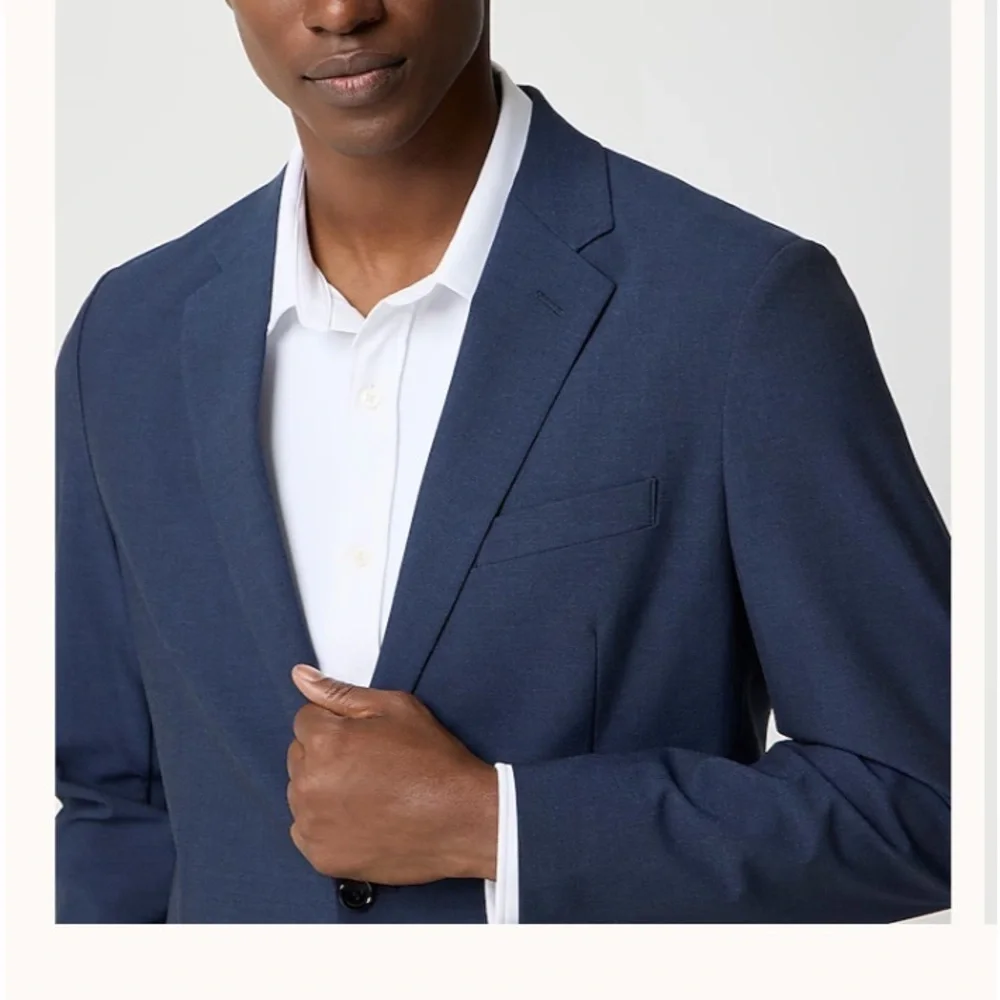 J crew dark navy Slim-fit Thompson performance suit jacket